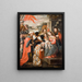 Adoration of the Magi - Cusco School — framed artwork on a wall