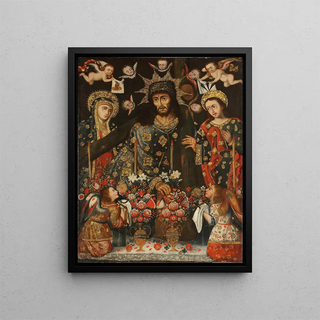 Lord of the Fall - Cusco School — framed artwork on a wall
