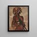 Black Warrior - Cyprian Majernik — framed artwork on a wall