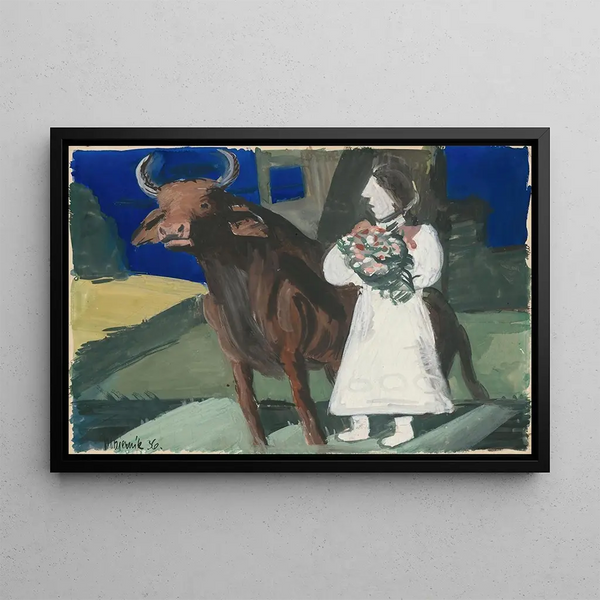 Wedding Painting - Cyprian Majernik — framed artwork on a wall