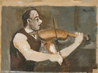 Fiddler gitan sur le dos - Cyprian Majernik — artwork view