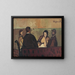 The Card Players - Cyprian Majernik — framed artwork on a wall
