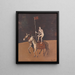 Circus artist on horseback - Cyprian Majernik — framed artwork on a wall