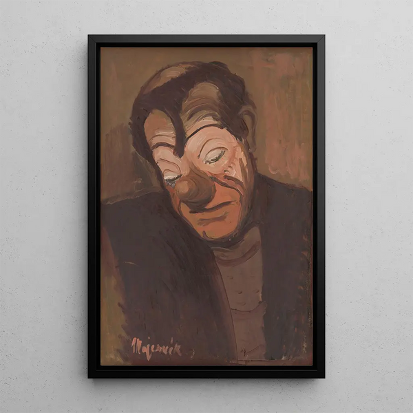 Clown - Cyprian Majernik — framed artwork on a wall