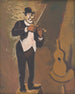 Clown playing the violin - Cyprian Majernik — artwork view