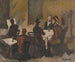 Company in a Café - Cyprian Majernik — artwork view