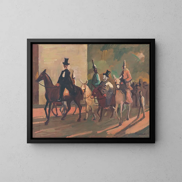 Entrée dans le ring - Cyprian Majernik — framed artwork on a wall