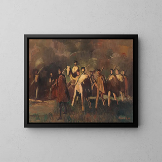 Shipping - Cyprian Majernik — framed artwork on a wall