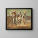 Cavaliers - Cyprian Majernik — framed artwork on a wall