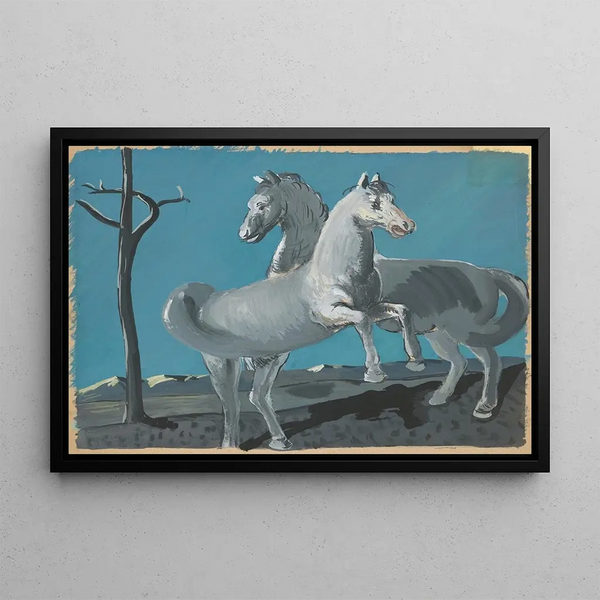 Horse Painting - Cyprian Majernik — framed artwork on a wall