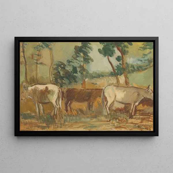 Kravy - Cyprian Majernik — framed artwork on a wall