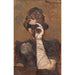Dame aux jumelles de théâtre - Cyprian Majernik — artwork view