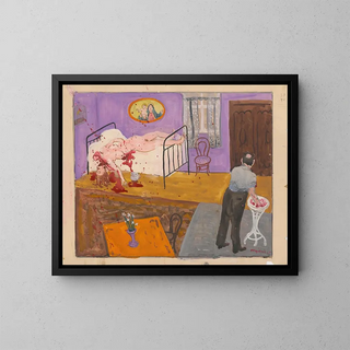 Lovers at the Periphery - Cyprian Majernik — framed artwork on a wall