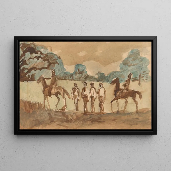 At the execution - Cyprian Majernik — framed artwork on a wall