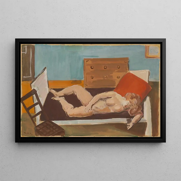 Nude Painting - Cyprian Majernik — framed artwork on a wall
