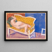 Nude reclining - Cyprian Majernik — framed artwork on a wall