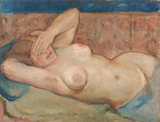 Nude reclining shy - Cyprian Majernik — artwork view