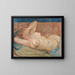 Nude reclining shy - Cyprian Majernik — framed artwork on a wall