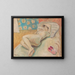 a Woman resting - Cyprian Majernik — framed artwork on a wall
