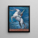 Cavalier at the Edge of the Sea - Cyprian Majernik — framed artwork on a wall