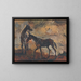 Running Horses - Cyprian Majernik — framed artwork on a wall