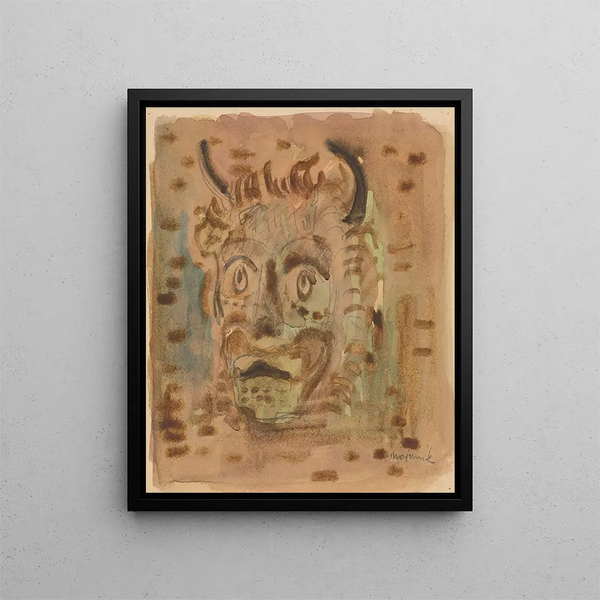 Satyr - Cyprian Majernik — framed artwork on a wall
