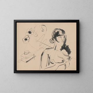 Skiér Painting - Cyprian Majernik — framed artwork on a wall