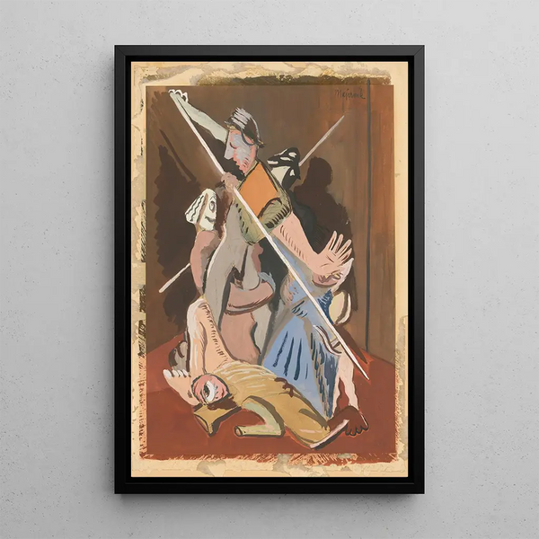 Massacre of Saint Bartholomew - Cyprian Majernik — framed artwork on a wall