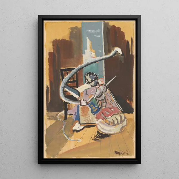Study for a Circus Frame Painting - Cyprian Majernik — framed artwork on a wall