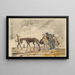 Study for the lithograph Refugees - Cyprian Majernik — framed artwork on a wall