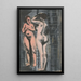 Two female nudes - Cyprian Majernik — framed artwork on a wall