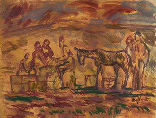 Victimes de la guerre réfugiés - Cyprian Majernik — artwork view