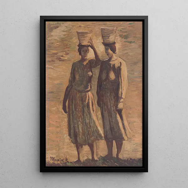 Water Carriers - Cyprian Majernik — framed artwork on a wall