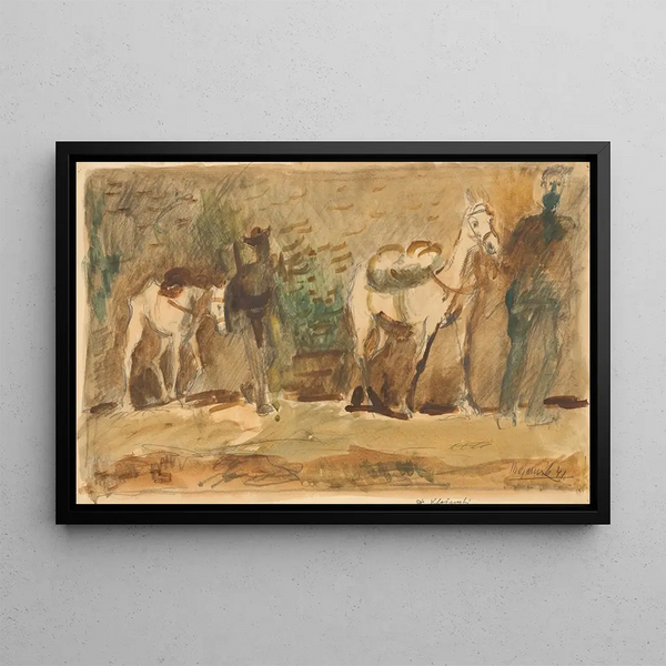 Sans domicile - Cyprian Majernik — framed artwork on a wall