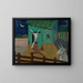 Courtyard - Cyprian Majernik — framed artwork on a wall