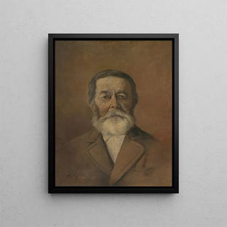 Portrait of J. Suren - Cyril Kutlik — framed artwork on a wall