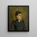 Portrait of Justna Bartkov - Cyril Kutlik — framed artwork on a wall