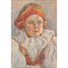 Reproduction of the painting Head of a Moravian Girl - Cyril Mandel