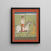 Jhujhar Singh on horseback - Dalchand — framed artwork on a wall