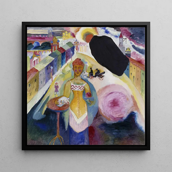 Dame à Moscou - Wassily Kandinsky — framed artwork on a wall