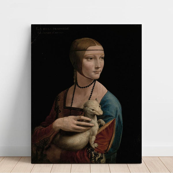 Reproduction of the painting Lady with an Ermine - Portrait of Cecilia Gallerani - Leonardo da Vinci