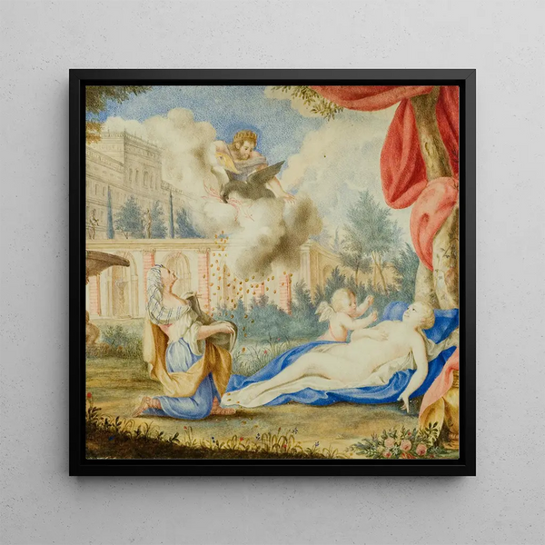 Dana and the Golden Rain - Andreas von Behn — framed artwork on a wall