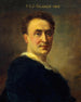 Portrait painting of Eugène Silvain 1851-1930, member of the Comédie-Française - Daniel Brard — artwork view