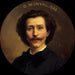 Portrait Painting of Georges Monval 1845-1910, archivist-librarian of the Comédie-Française - Daniel Bréard — artwork view