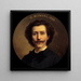 Portrait Painting of Georges Monval 1845-1910, archivist-librarian of the Comédie-Française - Daniel Bréard — framed artwork on a wall