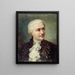 Portrait painting of Jules Laroche 1841-1925, member of the Comédie-Française in the role of Almaviva - Daniel Brard — framed artwork on a wall
