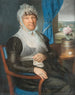 Dame avec des travaux d'aiguille à une fenêtre - Daniel Caffé — artwork view