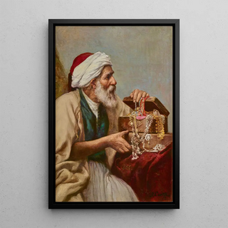La récompense du bijoutier - Daniel Cortés — framed artwork on a wall