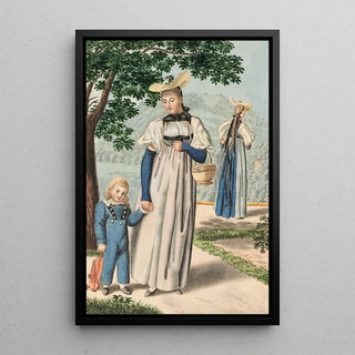 a Girl of Children Bern - Daniel David Burgdorfer — framed artwork on a wall