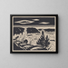 Hills along the Arkansas - Daniel Eichenfeld — framed artwork on a wall